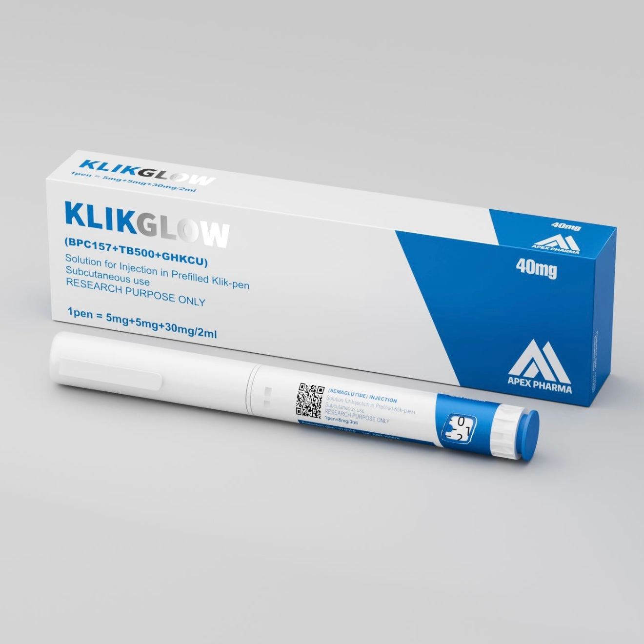 KLIKGLOW
BPC- 157+TB500+GHK-CU
40MG